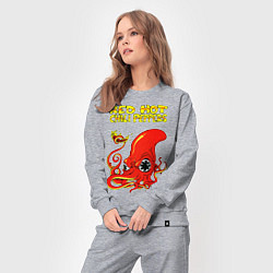 Костюм хлопковый женский RED HOT CHILI PEPPERS, цвет: меланж — фото 2