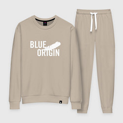 Женский костюм Blue Origin logo перо