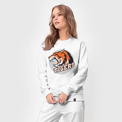Костюм хлопковый женский Sport Tigers, цвет: белый — фото 2
