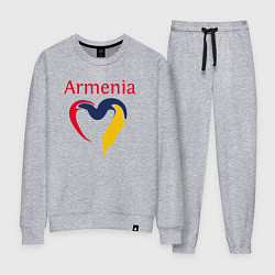 Костюм хлопковый женский Armenia Heart, цвет: меланж