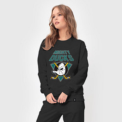 Костюм хлопковый женский Анахайм Дакс, Mighty Ducks, цвет: черный — фото 2