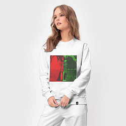 Костюм хлопковый женский Red Green Light, цвет: белый — фото 2