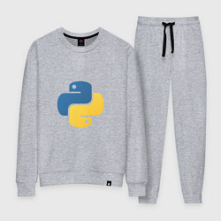 Костюм хлопковый женский Python язык, цвет: меланж