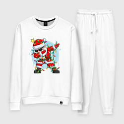 Костюм хлопковый женский DAB SANTA CLAUS В ГЕРЛЯНДЕ, цвет: белый