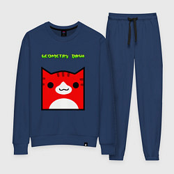 Костюм хлопковый женский Geometry Dash: Cat Skin, цвет: тёмно-синий