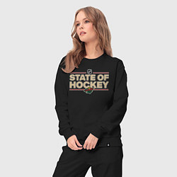 Костюм хлопковый женский Minnesota Wild NHL Миннесота Уайлд НХЛ, цвет: черный — фото 2