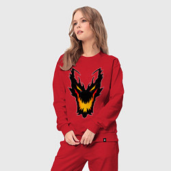 Костюм хлопковый женский ЛИЦО SHADOW FIEND DOTA2, цвет: красный — фото 2
