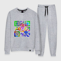 Костюм хлопковый женский Color QR, цвет: меланж