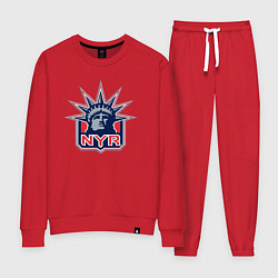 Костюм хлопковый женский Нью Йорк Рейнджерс New York Rangers, цвет: красный
