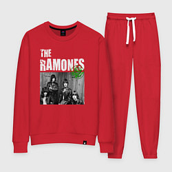 Костюм хлопковый женский The Ramones Рамоунз, цвет: красный