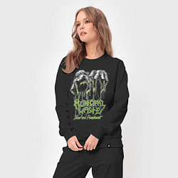 Костюм хлопковый женский Municipal Waste - Slime and Punishment, цвет: черный — фото 2