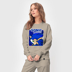 Костюм хлопковый женский Sonic Adventure Sonic, цвет: миндальный — фото 2