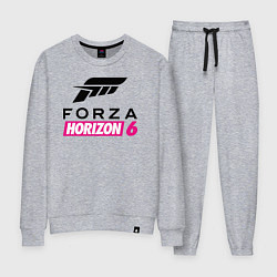 Костюм хлопковый женский Forza Horizon 6 logo, цвет: меланж