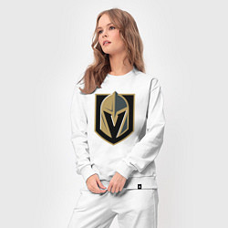 Костюм хлопковый женский Vegas Golden Knights , Вегас Голден Найтс, цвет: белый — фото 2