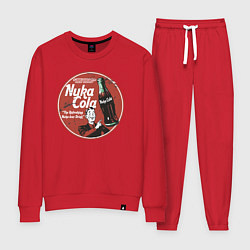 Костюм хлопковый женский Nuka Cola Ice Cold Retro, цвет: красный