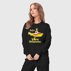 Костюм хлопковый женский On a Yellow Submarine, цвет: черный — фото 2