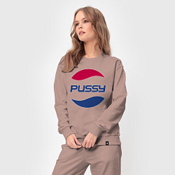 Костюм хлопковый женский Pepsi Pussy, цвет: пыльно-розовый — фото 2