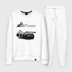 Костюм хлопковый женский BMW Motorsport M Power Racing Team, цвет: белый