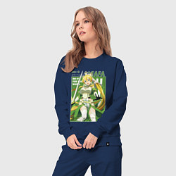 Костюм хлопковый женский Leafa art Мастера меча онлайн, цвет: тёмно-синий — фото 2