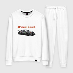 Костюм хлопковый женский Audi sport Power, цвет: белый