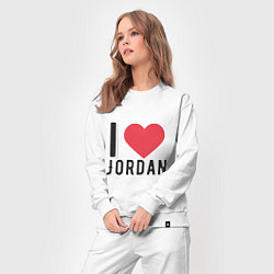 Костюм хлопковый женский I Love Jordan, цвет: белый — фото 2