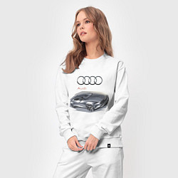 Костюм хлопковый женский Audi Concept, цвет: белый — фото 2