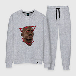Костюм хлопковый женский Jordan - King, цвет: меланж