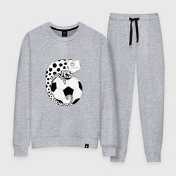 Костюм хлопковый женский Футбол - Хамелеон, цвет: меланж