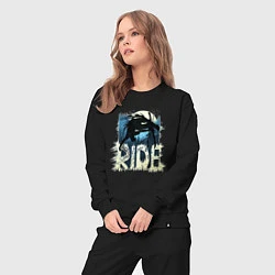 Костюм хлопковый женский Ride Ski, цвет: черный — фото 2