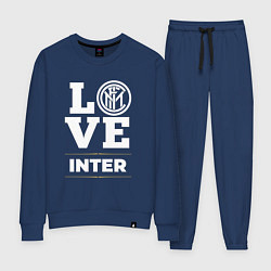 Костюм хлопковый женский Inter Love Classic, цвет: тёмно-синий