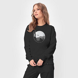 Костюм хлопковый женский Давай через овраг, цвет: черный — фото 2