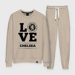 Костюм хлопковый женский Chelsea Love Классика, цвет: миндальный