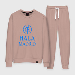 Костюм хлопковый женский Hala - Real Madrid, цвет: пыльно-розовый