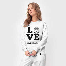 Костюм хлопковый женский Liverpool Love Классика, цвет: белый — фото 2