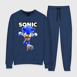 Костюм хлопковый женский Sonic the Hedgehog 2, цвет: тёмно-синий
