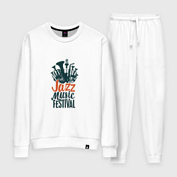 Костюм хлопковый женский Jazz - Festival, цвет: белый