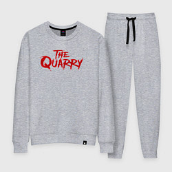 Костюм хлопковый женский The Quarry logo, цвет: меланж