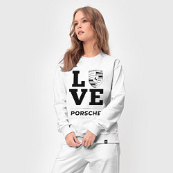 Костюм хлопковый женский Porsche Love Classic, цвет: белый — фото 2