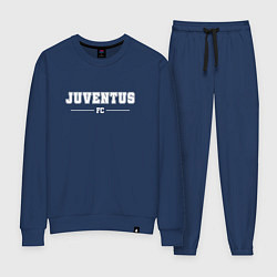 Костюм хлопковый женский Juventus Football Club Классика, цвет: тёмно-синий