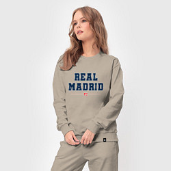 Костюм хлопковый женский Real Madrid FC Classic, цвет: миндальный — фото 2