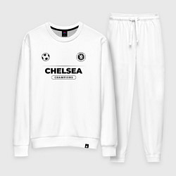 Костюм хлопковый женский Chelsea Униформа Чемпионов, цвет: белый