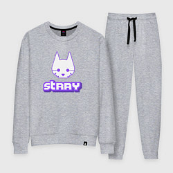 Костюм хлопковый женский Stray x Twitch, цвет: меланж