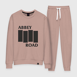 Костюм хлопковый женский Abbey Road - The Beatles, цвет: пыльно-розовый