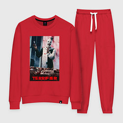 Костюм хлопковый женский Клоун Арт, цвет: красный