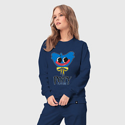 Костюм хлопковый женский PP Blue Huggie Waggie, цвет: тёмно-синий — фото 2