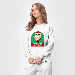 Костюм хлопковый женский No gifts given, цвет: белый — фото 2