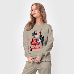Костюм хлопковый женский Nuka - cola girl, цвет: миндальный — фото 2