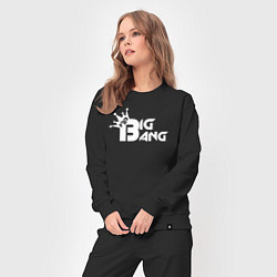 Костюм хлопковый женский Bigbang logo, цвет: черный — фото 2