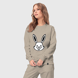 Костюм хлопковый женский Bunny Funny, цвет: миндальный — фото 2