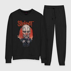 Костюм хлопковый женский Slipknot art, цвет: черный